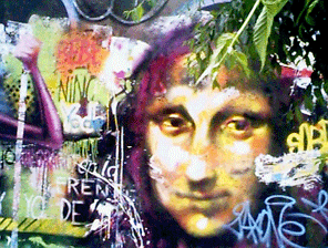 Graffit urbano anónimo acerca de la Nostalgia Adolescente