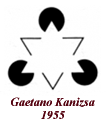 Imagen Triángulo Anómalo Fenoménico por Gaetano Kanizsa 1955