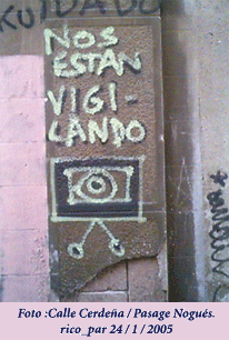 ¡CUIDADO!, NOS EST N VIGILANDO